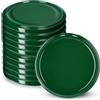 KADAX Copertura a vite kadax FI66 mm, set set set, coperchio per cantare adatto per occhiali da 200 ml e 315 ml, coperchio a torsione con 4 denti Rast, coperchio (10 pezzi, verde)