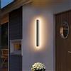 K-Bright Lampada da Parete Esterno/Interno LED 20W 3000K Bianco Caldo IP65 Applique da Parete Esterno 60CM Moderno per Balcone Giardino Veranda Via Garage,Antracite
