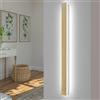 AOEH Lampada Da Parete A LED Illuminazione Da Parete In Legno Per Interni Dimmerabile Con Telecomando Appliques Lunga In Bambù 41W Applique In Legno Moderna Per Camera Da Letto Soggiorno Corridoio, 115cm