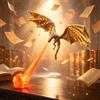 Generico Dragon Bookshelf Nook Light, Fire Breathing Dragon Book Nook (#1,4.7*6.6in)
