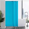 Furlinic Tende Doccia Anti-Muffa Tessuto in Poliestere Alzavola Tende Doccia Angolare Impermeabile Lavabile Tenda Vasca da Bagno con 8 Ganci Tenda doccia 120x200cm.