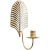 TDCuizent Portacandele da parete in ferro con vassoio staccabile, elegante applique in metallo per decorazione domestica e matrimonio, supporto versatile per candele, incenso, piccoli oggetti