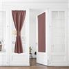 PONY DANCE Tende Oscuranti 2 Pezzi Tende a Vetro per Porta Finestra | L60 x A240 cm, Rosa Selvatica, Protezione Vista-sole, Termiche Isolanti, per Cucina Portafinestra, con Tasca, Blackou