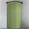 Haoyunll Tenda Doccia Pieghevole, Verde mela, 120x200cm | Impermeabile con ganci, tenda doccia angolare in tessuto lavabile, magnetica per bagno, 150g/m²