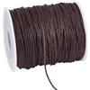 PH PandaHall 91m Filo di Cotone Cerato 1mm Filo Cerato Marrone per Bracciali, Cordoncino Cerati per Collane Perline Bigiotteria Creazione di Gioielli Macramè Artigianato Fai Da Te