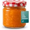 Generisch Barattoli per conserve da 230 ml con coperchio a vite TO82 (set da 12), piccoli vasetti per marmellata e mini barattoli, perfetti per chutney, dessert e bomboniere