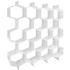 FuninCrea 8 separatori a nido d'ape, divisori regolabili per cassetti, fai da te, organizer in plastica per calze, cravatte, biancheria intima, cosmetici (bianco)