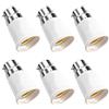 Volink 6 adattatori da B22 a E27, con attacco a baionetta da B22 a E27, 0-250 V, a baionetta a vite, per lampade LED, incandescenti e alogene