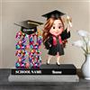 Brocade Creek Regalo di Laurea Personalizzato per la Classe del 2026, Targa Acrilica in Stile Cartone Animato 2D, Personalizzabili per Avatar e Text, Regalo Ricordo per Laureati, Figlia, Figlio, Amico