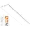 YindaLux Pannello LED 120x30 cm 40W 4000LM | Plafoniera led soffitto dimmerabile con telecomando | 2700K-6500K + Luce notturna + Funzione di memoria | Per cucina, ufficio, soggiorno, corridoio