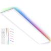 YindaLux Pannello LED 120x30 cm 40W 4000LM Retroilluminazione RGB | Plafoniera soffitto dimmerabile con telecomando | 2700K-6500K + Luce notturna + Funzione di memoria | Per cucina, ufficio, soggiorno