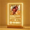 iDIY Targa Spotify personalizzato - Piatto Spotify con foto e luce, regalo originale per compleanno, San Valentino, uomini, donne, coppie, anniversari, Natale, 22X15cm