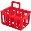 HEIDRUN 4152100 Cestello Porta Bottiglie 6 Posti in Polipropilene, Colori Assortiti