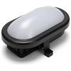 Velamp TARTARUGA Plafoniera LED impermeabile (IP44) - 450 lumen luce bianca naturale 4000K - Ideale per montaggio all'esterno - Colore antracite