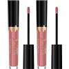 Max Factor - Rossetto Matte Liquido Lipfinity Velvet - Idratante, Waterproof e No Transfer - 35 Elegant Brown - 4 ml (Confezione da 2)