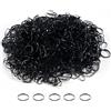 Cheerhom 1500 Pièces Elastique Cheveux, Petit Elastique Cheveux Fille Bebe, Mini élastique Cheveux Caoutchouc Noir Enfant Femmes