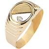 BLUESPIRIT Anello da uomo, Collezione B-CLASSIC, in oro giallo 750, zirconi, Idee Regalo - P.1303000000068