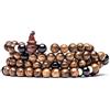 Aria Preziosa-Tamashii TAMASHII Mala Tibetana in Legno con Agata Bianca e Onice Nero