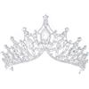 MZSX Corona Tiara, Sposa Principessa Donna Bambina, corona con strass, Bridal Birthday Party, accessori per capelli da donna, Bridal Birthday Party, Dresses Pageants Princess Decorazione. Oro rosa