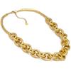 VLNET® | Vestopazzo collana catena snake | ottone riciclato | lunghezza 52 + 6,5 cm | lavorazione artigianale | Nickel tested | DD04054