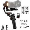 hohem iSteady MT3 PRO Stabilizzatore fotocamera per Canon Sony Panasonic Nikon Fujifilm GoPro Smartphone, Carico Utile di 5,51 LBS, Gimbal con tracciamento AI, Telecomando Rimovibile
