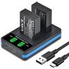 TAVT 2 batterie e caricabatterie LP-E12 da 1200 mAh per Canon PowerShot SX70 HS, EOS M50, M50 Mark II, EOS M100, 100D, M, M2, M10, Rebel SL1, Kiss X7