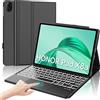 IVEOPPE Cover Tastiera per Honor Pad X8a 2024 11Pollici /X8b 11 Pollici 2026 | Keyboard Touchpad 7 Colori Illuminato Magnetico Staccabile, Italiano QWERTY, Custodia Tastiera Senza fili Bluetooth, Nero