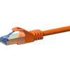 Danicom Cavo di rete CAT 6a LSOH - S/FTP - 10 metri - arancione, POE, Ethernet, LAN, cavo patch, cavo dati RJ45 - per server, switch, router, modem!