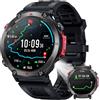Doomixs Orologio Smartwatch Uomo con GPS Sport: 1.46 Rotondo Orologi Intelligente con Chiamate Bluetooth Fitness Smart Watch LED Flashlight Monitoraggio Sonno IP68 Impermeabile Compatibile con Android e iOS