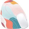 Velluxion Tappetino per mouse con linee bohémien, 18,5 x 20,3 cm, design minimalista, tappetino per mouse portatile a goccia con base antiscivolo per computer portatile
