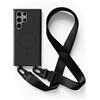 2NSPDRGNI Magnetica Cover con Collana Compatibile con Samsung Galaxy S22 Ultra,Case con Laccio per Il Collo Custodia con Cordino,Nero