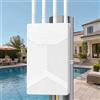 MEETOWN Ripetitore WiFi Esterno, 1800Mbps WiFi 6 Range Extender Outdoor con Antenne WiFi ad Alto Guadagno, Poe, IP65 Waterproof Copertura WiFi Lunga Distanza per Giardino Camper Garage