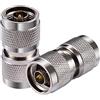 Vecys 2 PCS Adattatore Connettore N Adattatore Cavo Coassiale Tipo N Maschio a Tipo N Maschio 50 Ohm per Antenna WiFi Radio CB