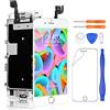 Yodoit Completo Display Per iPhone 6s Bianco, 4,7'' Schermo Retina LCD Vetro Touch Screen Digitizer Parti di Ricambio (con Home Pulsante, Fotocamera, Sensore Flex) Utensili Inclusi