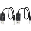 Create idea 2 cavi da USB Bluetooth a AUX, 3,5 mm, adattatore audio Bluetooth in linea, compatibile con Mini Cooper Gen 2 3 R56 R55 F56 F55 R60