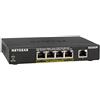 NETGEAR GS305P Switch Ethernet Poe 5 Porte Gigabit, 4 Porte Poe e Budget energetico Pari a 55W, Switch unmanaged Desktop, Struttura in Metallo Senza ventole
