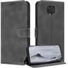 ZONNAVI Cover per Xiaomi Redmi Note 9 Pro/Redmi Note 9S, [Blocco RFID] Custodia a Libro in Pelle con Porta Carte, Flip Case Portafoglio Antiurto Cover per Redmi Note 9 Pro/Note 9S (Grigio)