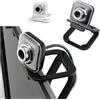 Trade Shop Traesio Mini Webcam per Pc Usb 2.0 Ad Alta Definizione Girevole 360° 20000K