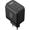 INIU Caricatore USB C da Muro, 45W PD QC GaN Caricabatteria Rapido, 2 Porte (USB C + USB A) Presa per iPhone 14 13 12 11 Pro Mini, Samsung S20 S21 S22 S23 Ultra, Pixel 7 iPad Air MacBook Tablet ecc.