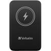 Verbatim Magnetic Power Bank 10000mAh Wireless Charger 15W 20W PD tramite USB-C, Power Bank Piccola e Magnetica per iPhone 15, 14, 13, 12, Pro, Max, iPad, Nero