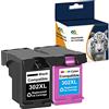 OGOUGUAN 302 Rifabbricata per HP XL Cartucce d'inchiostro Sostituzione DeskJet 3639 3630 2130 3636 1110 Envy 4520 4525 4521 4527 Officejet 3831 3833 3830 4650 (1 Nero, 1 Colore)