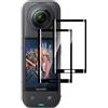 Natbok 2 Pezzi Vetro Temperato per Insta360 X5/X4 Pellicola Prottetiva, Anti Graffio,Durezza 9H,0,33mm Trasparente,Senza Bolle, Anti-Impronte Film per Insta360 X5,Facile da Installare