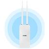 KuWFi Outdoor Dualband WiFi Access Point - AC1200 Long Range Extender With 2.4GHz+5GHz, 200M Coverage Network Booster for Campus, Parks