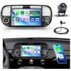 Rimoody 4G+128G Autoradio Android per FIAT 500 2007-2015, 7 Pollici Schermo IPS Radio con Carplay Android Auto Wireless Navi GPS WiFi/FM/RDS/EQ BT Mirror Link Controllo del Volante Retrocamera
