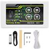 Fabater Monitor Temperatura Computer da 5 Pollici, Display LCD FHD 854x480 Ad Alto, Tema Dinamico Supportato Senza Tocco, Schermo Secondario Tipo C per Portatile 10 11 (WHITE)