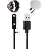 toergy Cavo di ricarica per smart watch OUKITEL BT60, cavo di ricarica USB, attacco magnetico, ricarica rapida, leggero, resistente, custodia portatile in silicone da viaggio