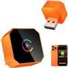 MYCIMRE Adattatore Wireless CarPlay per iPhone, aggiornamento 2026 Wireless CarPlay, plug and play, USB/Type-C, connessione veloce e stabile, adattatore Wireless CarPlay per iOS 10+ e auto dal 2015