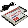 DKSooozs Adattatore Expresscard da 54 mm a USB 3.0 X 2 porte PCI-E a USB convertitore Express Card 2 porte Express Card Adattatore adatto per laptop Notebook