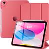 TiMOVO Cover Custodia per iPad A16 11"/10 Gen 10,9", Anguria Rossa
