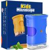 Temodu Microscopio Digitale per Bambini, Temodu da 2,0 Pollici Microscopio Digitale Bambini, con 8 luci LED Regolabili 1000X, Capodanno per dai 3 agli 12 anni (382-Blue)